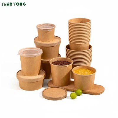 क्राफ्ट पेपर सूप कप